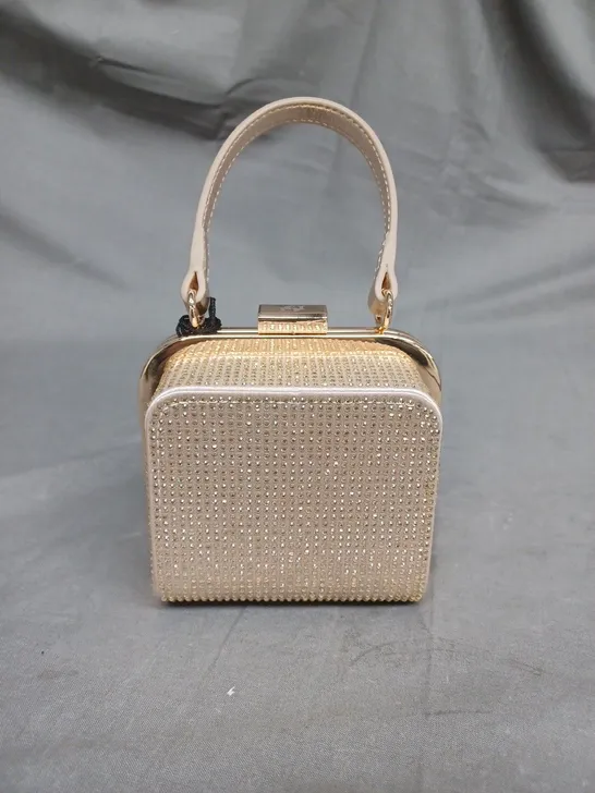 DUNE GOLD DIAMANTES MICRO FRAME GRAB BAG