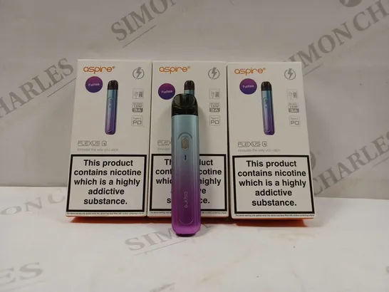 BOX OF 3 ASPIRE FLEXUS IN FUCHSIA