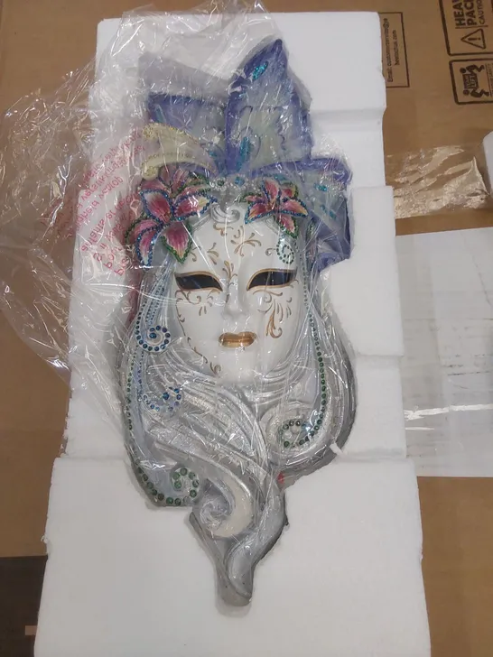 BOXED DESIGNER VENETIAN WALL MASK - DECOR