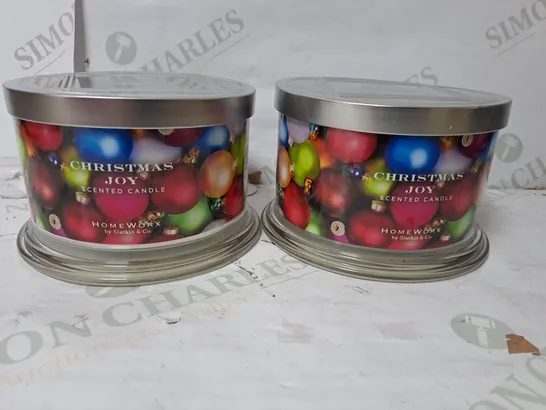 BOXED HOMEWORX SCENTED CANDLE - CHRISTMAS JOY