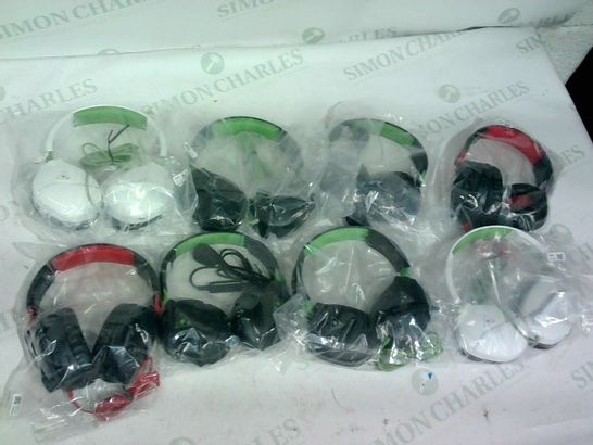 8 X ASSORTED PAIRS OF TURTLE BEACH GAMING HEADSETS