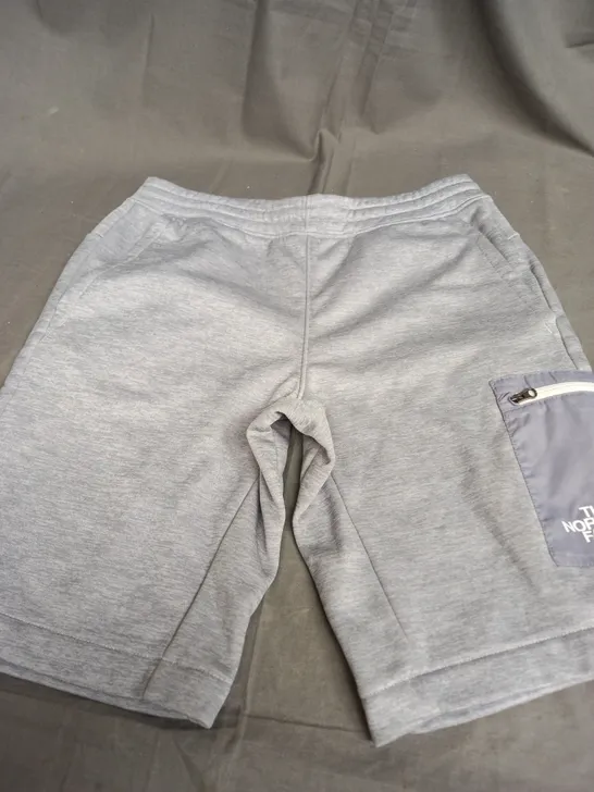 THE NORTH FACE LIGHT GREY JOGGER SHORTS - LARGE