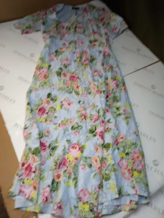 NOBODYS CHILD ALEXA BRODERIE MIDI DRESS MARCEL FLORAL - UK 10