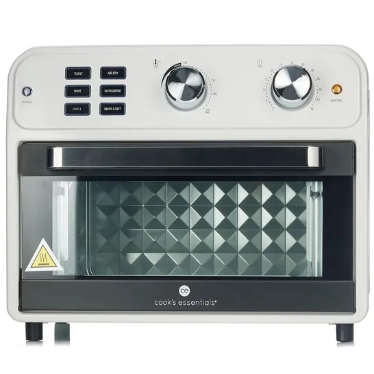 OUTLET COOK'S ESSENTIALS 21L AIRFRYER OVEN WITH ROTISSERIE OCOL GREY