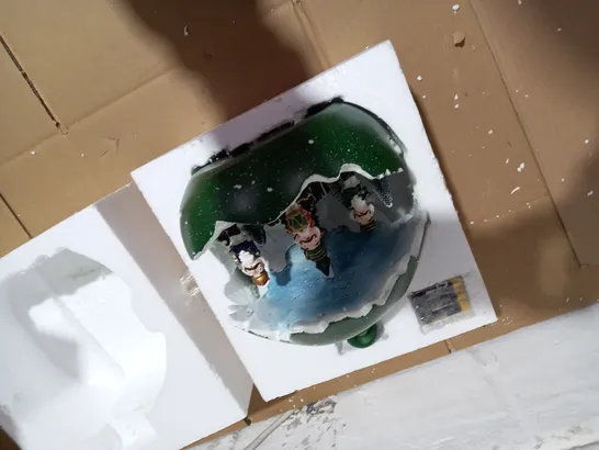 SANTAS EXPRESS PRE-LIT SPHERE WITH CHRISTMAS CHARACTER SCENE