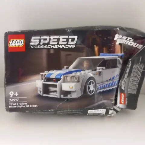 BOXED LEGO SPEED CHAMPIONS FAST AND FURIOUS 76917 2 FAST 2 FURIOUS NISSAN SKYLINE GT-R(R34)