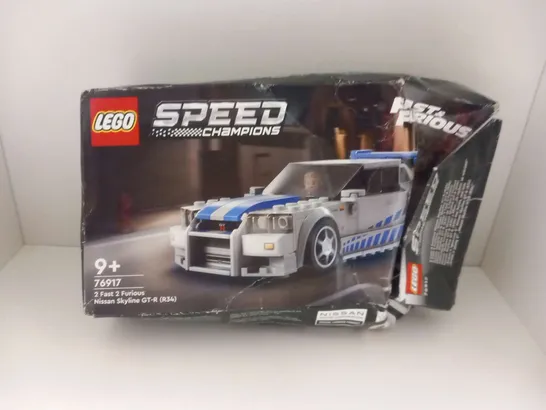 BOXED LEGO SPEED CHAMPIONS FAST AND FURIOUS 76917 2 FAST 2 FURIOUS NISSAN SKYLINE GT-R(R34)