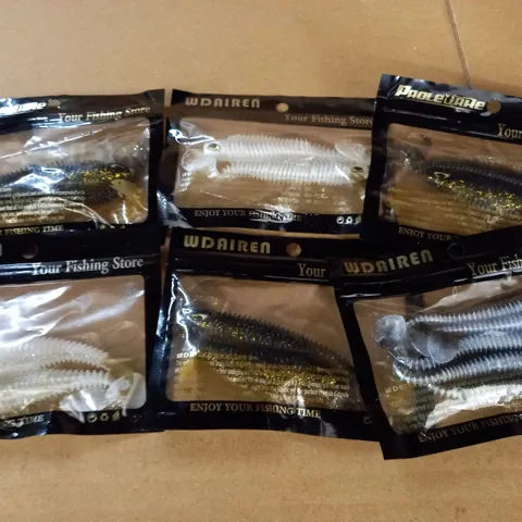 LOT OF 6 SOFT FISHING LURES