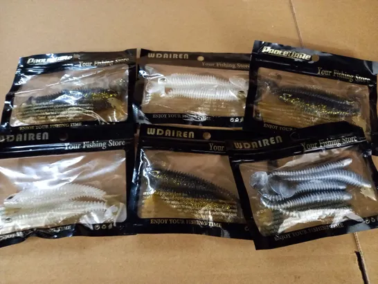 LOT OF 6 SOFT FISHING LURES