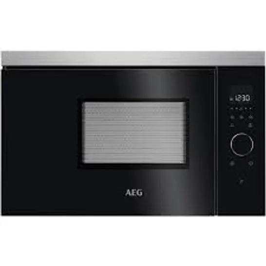 AEG BUILT-IN 17L MICROWAVE MBB1756SEM BLACK/STAINLESS STEEL