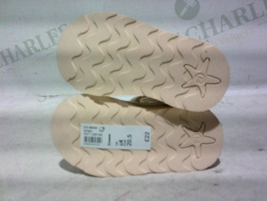 PAIR OF RIVER ISLAND BABY BOOTS (LIGHT BROWN), SIZE C4 UK (20.5 EU)