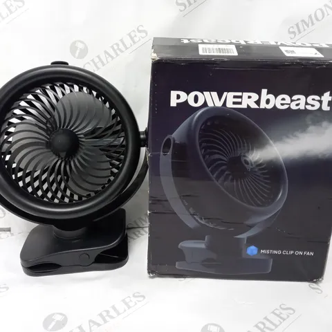 BOXED POWERBEAST CLIP FAN