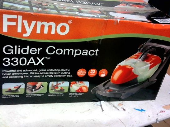 FLYMO GLIDER COMPACT 330AX ELECTRIC HOVER COLLECT LAWN MOWER