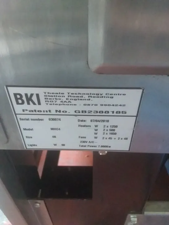 SELF SERVE HOT DELI CABINET