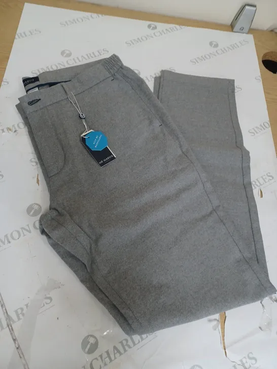 MR MARVIS LIGHT GREY TROUSERS SIZE 36X32