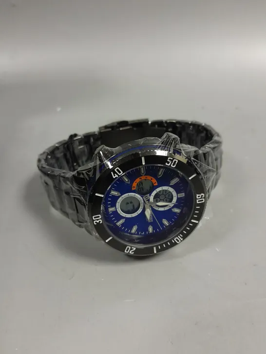 BARKERS OF KENSINGTON PREMIER SPORT BLUE DIAL WATCH 