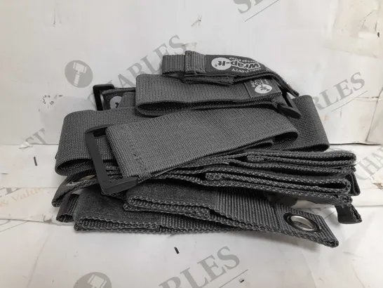 BOXED WRAP IT HEAVY DUTY STORAGE STRAPS IN GREY 