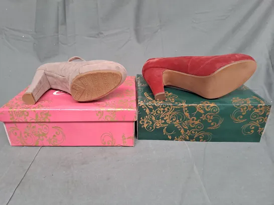 BOXED LOT OF 15 PAIRS OF CIARA'S LADIES SHOES. 2 COLOURS. VARIOUS SIZES