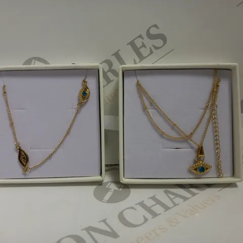 BOXED LOT TO CONTAIN 2 X D.LOUISE ITEMS OF GOLD PLATED JEWELLERY 