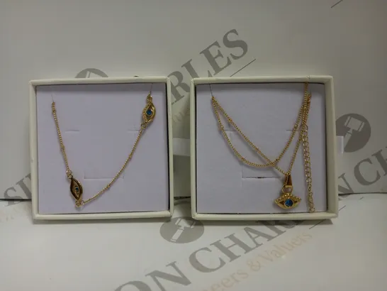 BOXED LOT TO CONTAIN 2 X D.LOUISE ITEMS OF GOLD PLATED JEWELLERY 