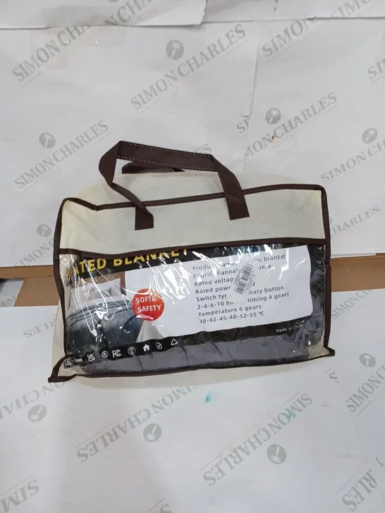 UNBRANDED ELECTRIC BLANKET IN CHARCOAL GREY 