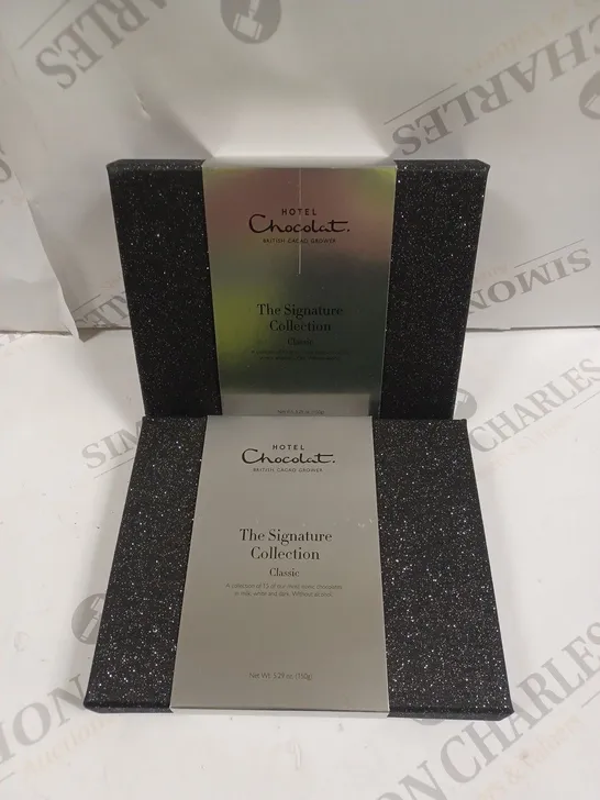 2 X SEALED HOTEL CHOCOLAT 'THE SIGNATURE COLLECTION' CLASSIC CHOCOLATE SELECTION 
