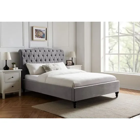 BOXED FAIRFIELD UPHOLSTERED DOUBLE BED FRAME (3 BOXES)