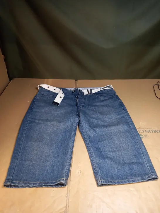 FABRIC BELTSHORT JEAN SHORTS SIZE L