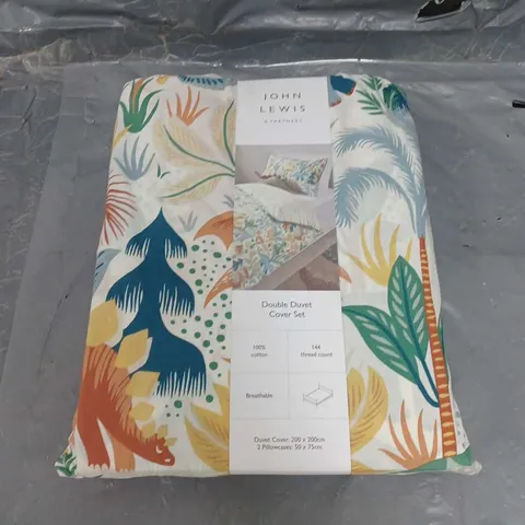 JOHN LEWIS DOUBLE DUVET COVER SET 