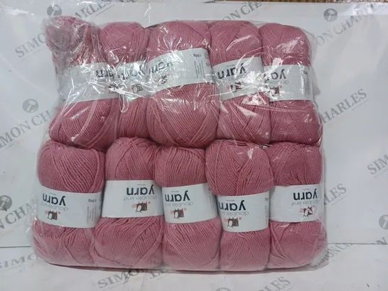 KORBOND YARN 10 PACK IN DUSKY PINK