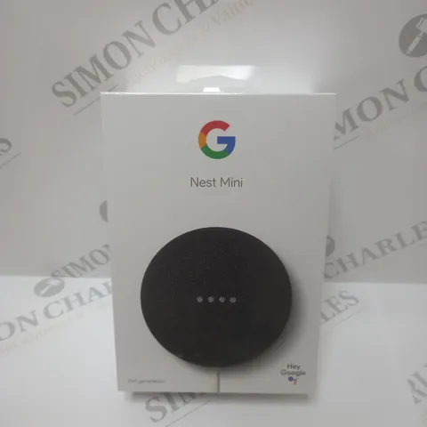 BRAND NEW BOXED GOOGLE NEST MINI SMART SPEAKER - CHARCOAL