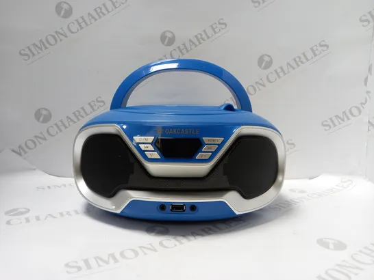 OAK CASTLE CD200 - BLUE CD PLAYER & BLUETOOTH SPEAKER