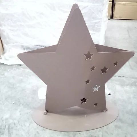 BOXED XMAS EDELROST STAR CANDLE HOLDER 