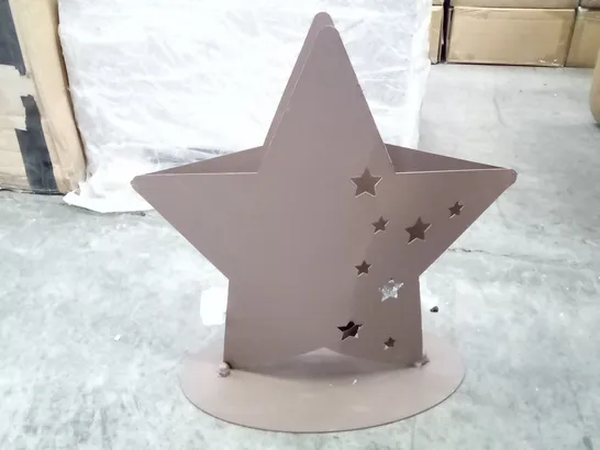 BOXED XMAS EDELROST STAR CANDLE HOLDER 