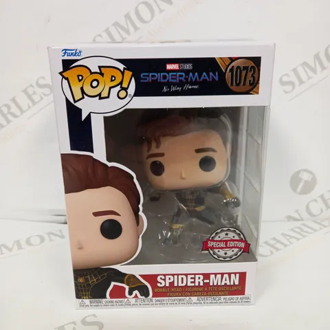 POP VINYL SPIDER-MAN BLACK/GOLD SUIT NO MASK FROM NO WAY HOME