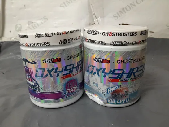 LOT OF 2 EHPLABS OXYSHRED FOOD SUPPLEMENTS - BIG APPLE & ECTO FREEZE