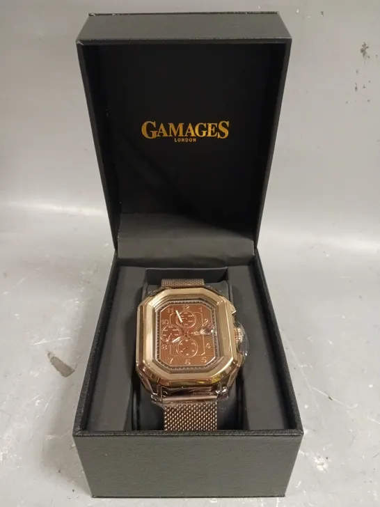 GAMAGES STATUS ROSE DIAL WATCH 