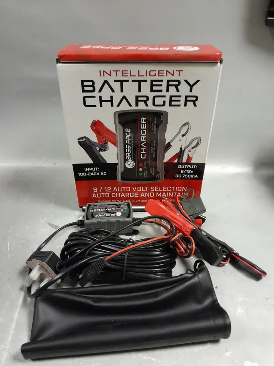 BASS FACE 6/12 AUTO VOLT SELECTION INTELLIGENT BATTERY CHARGER 