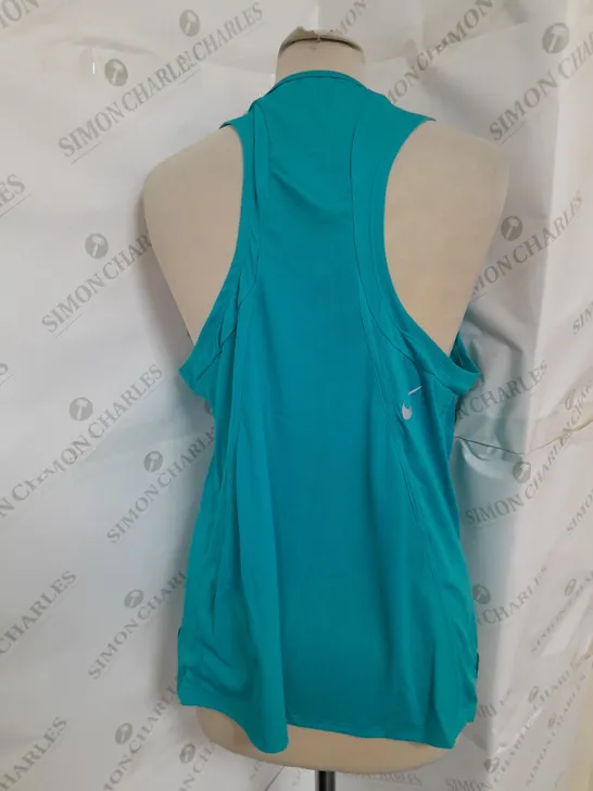 NIKE WOMENS DRI-FIT TANK IN TURQUOISE SIZE L