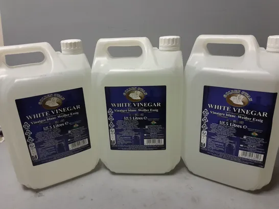 3 5L BOTTLES OF GOLDEN SWAN WHITE VINEGAR - COLLECTION ONLY