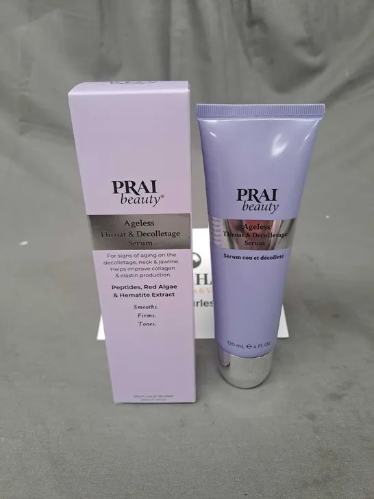 BOXED PRAI BEAUTY AGELESS THROAT & DECOLLETAGE SERUM 120ML