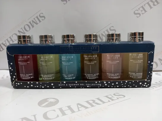 M&S FRAGRANCE SOCIETY BATH & SHOWER GEL COLLECTION X6 PIECES 