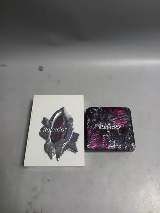 LOT OF 2 KALEIDOS EYESHADOW PALLETTE AND CLOUD LAB LIP CLAY POLAR PLACID PALLETTE