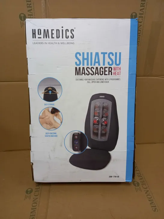 BOXED HOMEDICS SHIATSU MASSAGER WITH HEAT
