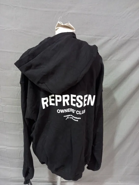 REPRESENT OWNERS CLUB HOODIE IN BLACK - XL