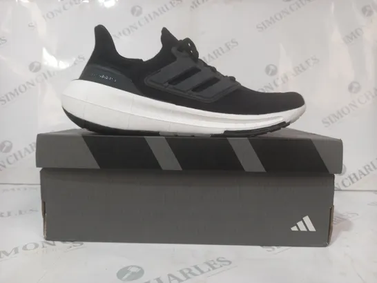 BOXED PAIR OF ADIDAS ULTRABOOST LIGHT SHOE SIN BLACK UK SIZE 9