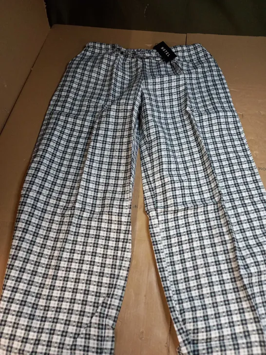 MOTEL LIRURA TROUSER BRANDY CHECK PANTS - MEDIUM