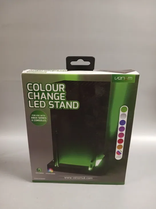BRAND NEW BOXED VENOM COLOUR CHANGING LED STAND FOR XBOX SERIES X CONSOLES 