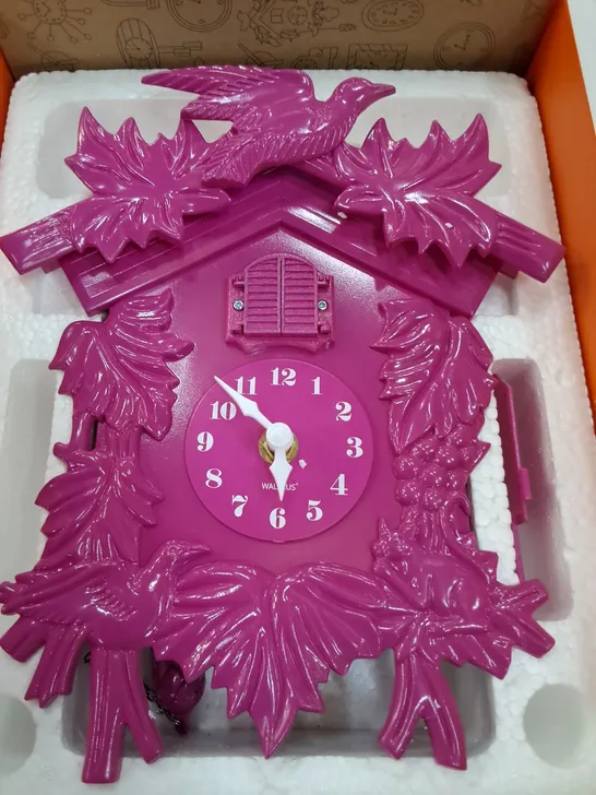 PINKERTON PINK WALL CLOCK