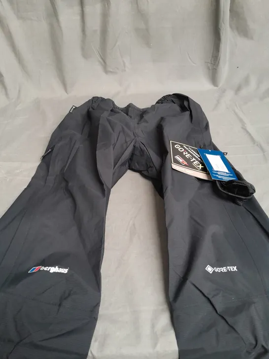 BERGHAUS PACLITE OVERTROUSRS IN BLACK - UK 8